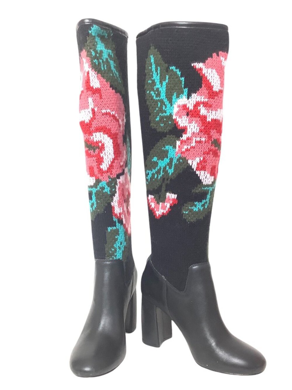 Nanette Lepore Sock Boots Multicolor Floral Women's Size 7